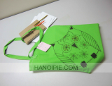 Fashionable recycleable promotional shopping cotton bag 